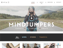 Tablet Screenshot of mindjumpers.com